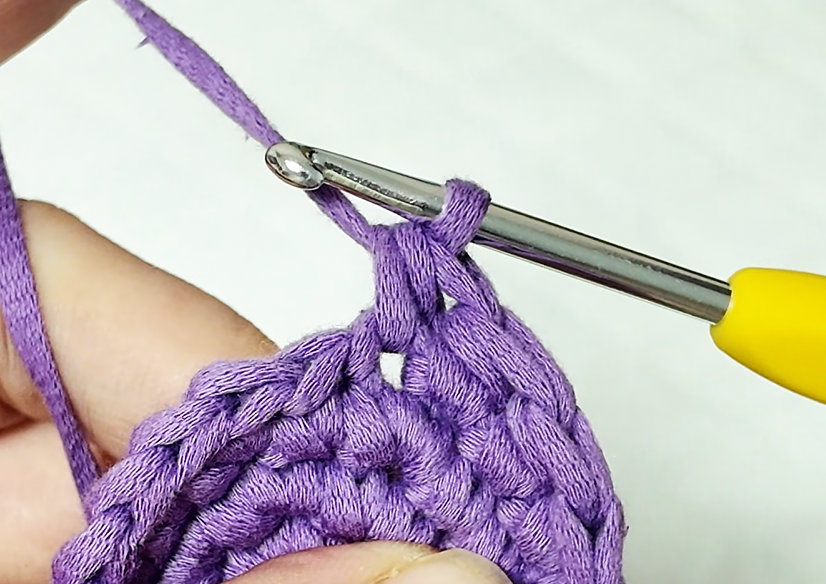 Half Double Crochet (hdc)