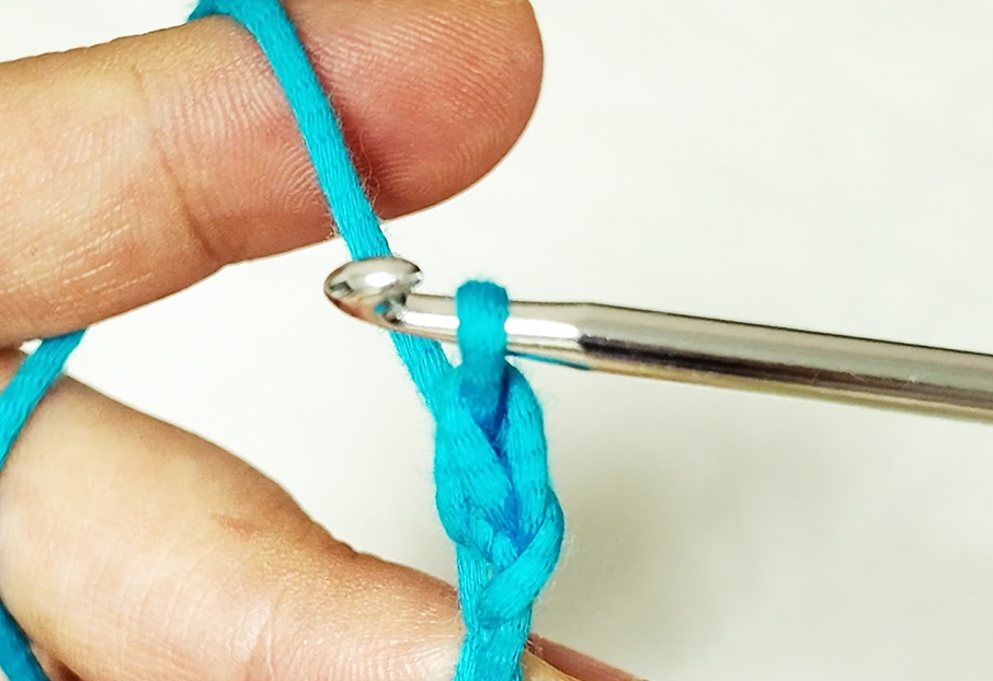 Crochet on a foundation chain 